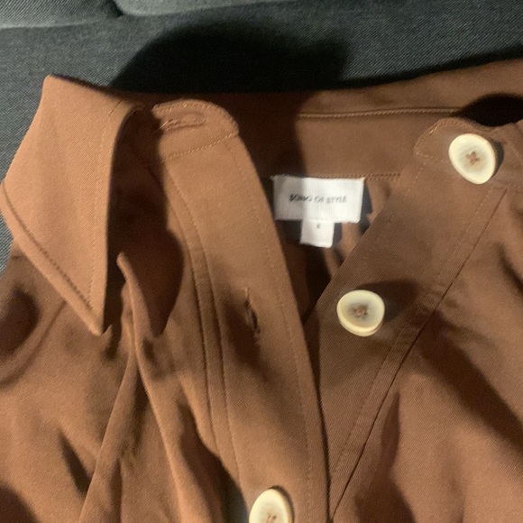 Song of style Alice Midi Dress in Chocolate Brown - Picture 6 of 6